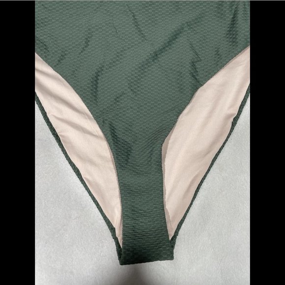 NWT‎ $45 Chelsea28 Easy Retro High Waist Swim Bikini Bottoms Green [ XXS ] #3760 - Picture 6 of 11